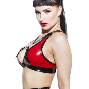 Soutien-gorge rouge sans bretelles pour femme, bonnet complet, sans armatures, dos nu sexy, couleur unie, en silicone, lavage à la main uniquement - Product Image 3