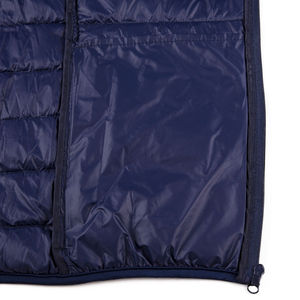 2025 Custom Logo Puffer <b>Jacket</b> for Men Plain <b>Navy</b> Color Polyester Fabric Solid Pattern <b>Padded</b> Puffer <b>Jacket</b> for Men For Winter - Product Image 5