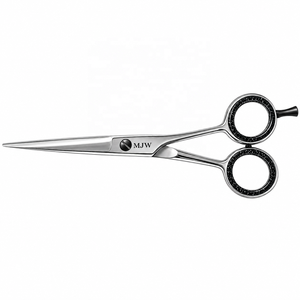 Ciseaux de coiffure professionnels de 6,5 pouces en acier inoxydable argenté, ciseaux de coupe de cheveux pour barbier, ciseaux de salon certifiés CE et ISO - Product Image 2