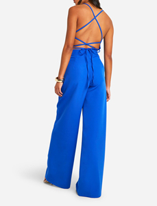 <span class=keywords><strong>Pantaloni</strong></span> da <span class=keywords><strong>Donna</strong></span> Personalizzati OEM con Logo, Tinta Unita, Casual, con <span class=keywords><strong>Bottoni</strong></span> <span class=keywords><strong>Laterali</strong></span>, Vita Elastica e Gamba Svasata in Pile - Product Image 3