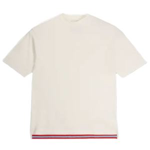 OEM 2025 Nouveaux T-shirts pour hommes de haute qualité, vintage, avec logo personnalisé, séchage rapide, respirants, 300g polyester/coton, blancs, unis - Product Image 3