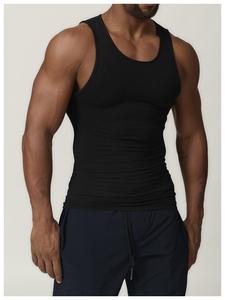 Mens Custom Gym Compression Tank <b>Top</b> Bodybuilding Sleeveless Vest Tight Fitness Base <b>Layer</b> - Product Image 6