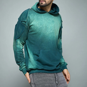 Sudadera con capucha estilo vintage para hombre, nuevo diseño, gruesa, cálida, de forro polar, holgada, para moda y uso casual. - Product Image 4