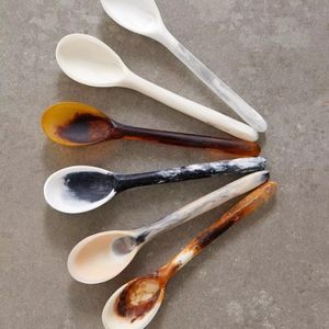 resin salad server marble design server glossy finish serving spoon fork elegant dining tool <b>kitchen</b> <b>decor</b> <b>item</b> time 2 <b>decor</b> - Product Image 1