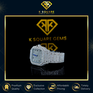 Proveedor Mayorista de Relojes de Lujo de Diseño, Automáticos, de Cuarzo, Resistentes al Agua, de Acero Inoxidable, con Cristal de Zafiro y Diamantes Moissanite - Product Image 4
