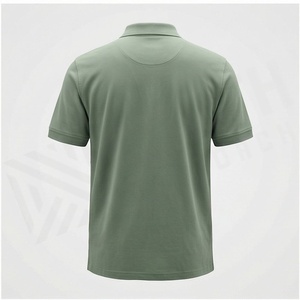 Vente en gros de polos pour hommes sur mesure avec logo imprimé, nouveau design, couleur unie, tissu tricoté, fabriqué au Pakistan - Product Image 2