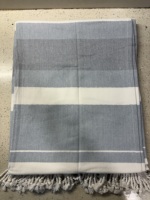 Serviette de plage Fouta en twill rayé 100% coton, séchage rapide, douce pour la peau, écologique, personnalisable