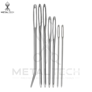 Aiguilles à extensions capillaires multicolores à pointe courbée, aiguilles à coudre anodisées pour tissage de trame, outils de rangement en tube – Approvisionnement direct usine - Product Image 3