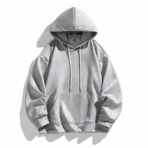 Sweat-shirt à capuche épais pour homme, uni, avec poche latérale, coupe ample, blanc et gris foncé, et bien plus encore, personnalisable sur demande du client - Product Image 1