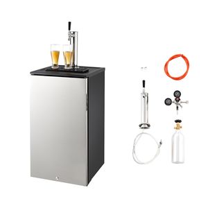 Dispenser Birra Commerciale a Singola Rubinetto, Capacità 20L, Kegerator con Ripiani Refrigerati per Feste, per Fusto da 1/6 (2.5 libbre) CO - Product Image 1