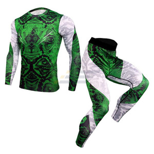 Rashguard MMA respirant à manches longues en Spandex/Polyester, plusieurs couleurs, qualité supérieure, fabriqué au Pakistan, avec logo personnalisé pour hommes - Product Image 5