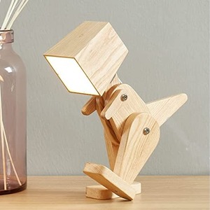 Lampe de table dinosaure la plus vendue avec corps flexible, LED rechargeable blanc chaud, lampe décorative unique et amusante, fournisseur en gros - Product Image 1