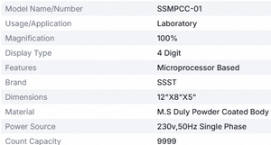 Contador de Colonias Digital SSMPCC-01 para Uso en Laboratorio con Pantalla LED de 4 Dígitos, Dispositivo de Conteo de Colonias Bacterianas de Alta Precisión - Product Image 3