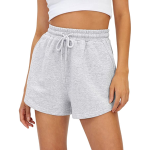 <b>Women's</b> Sweat <b>Shorts</b> <b>With</b> <b>Pockets</b> Cotton French Terry <b>Shorts</b> Drawstring Summer Workout Casual Lounge <b>Shorts</b> MADE BY HS - Product Image 5