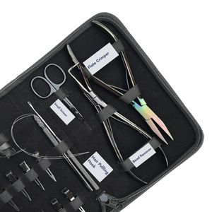 Kit complet d'outils d'installation d'extensions capillaires avec dissolvant de micro-perles, outil à boucles pour cheveux, crochet à cheveux, ciseaux à fils - Product Image 4