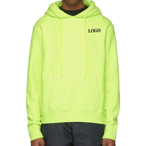 Sweat-shirt à capuche oversize vert néon 2025 pour hommes et femmes, logo personnalisé, streetwear, pull en molleton doux, décontracté, hiver - Product Image 5