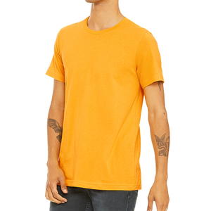 Men Front Logo Short Sleeve Crew T-<b>Shirt</b> <b>Gold</b> 100% Cotton Quick Dry Breathable - Product Image 5