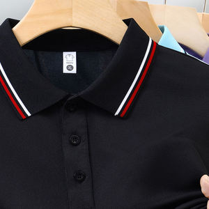 Camisetas de Golf para Hombre, Uniformes de Trabajo Antiarrugas de Algodón Transpirable Rosa con Logotipo Personalizado Premium al por Mayor - Product Image 2