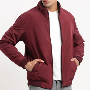 Chaqueta Bomber Unisex de Invierno, Forro Grueso y Cálido de 220g, Cierre de Cremallera, Resistente al Viento, Estilo Casual, Tejido de Poliéster, Chaqueta Bomber con Cuello Alto - Product Image 1