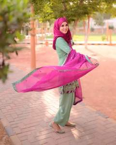 Robe pakistanaise pour femmes, ensemble en tissu lawn par WS Int Casual Regular Lehenga Choli Se - Product Image 2