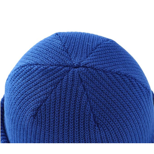 Custom Logo White Knit Beanie Hat Ribbed <b>Winter</b> <b>Cap</b> Women Men Soft Warm Stretch Plain Skull <b>Cap</b> OEM Hat - Product Image 5