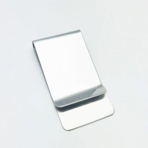Fermasoldi in metallo argento lucido - Product Image 1