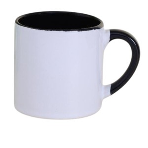 Mug en céramique bicolore fourni par l'usine ; Mug enduit ; Mug à intérieur coloré ; Mug vierge pour sublimation ; Mug à transfert thermique ; Compatible lave-vaisselle - Product Image 1