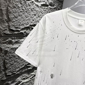 T-shirt en coton 100% de haute qualité avec strass, personnalisable, respirant, coupe décontractée, pour hommes, en gros, marque privée, OEM - Product Image 4