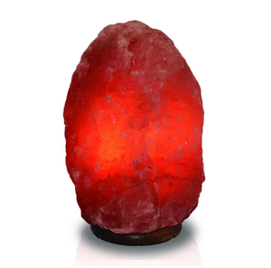 Lampe en sel de l'Himalaya sculptée, forme naturelle, écologique, 6 pouces de haut, décoration pour la maison et les mariages - Product Image 6
