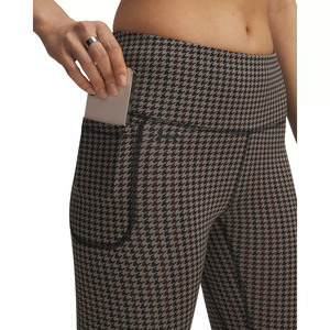 High Waist Checkered Yoga <b>Leggings</b> Women Calf-Length <b>Seamless</b> Stretch Workout Pants Elastic Waist Four-Way Stretch Activewear - Product Image 4