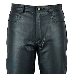 Fournisseur de pantalons en cuir pour hommes, usine de vêtements, pantalons en cuir pour hommes, pantalons en cuir de qualité supérieure, vente en gros de pantalons pour hommes - Product Image 5