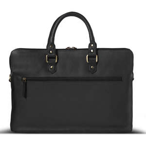 Genuine Leather Black Large Capacity Laptop <b>Bag</b> Briefcase Crossbody <b>Computer</b> Handheld Business Travel <b>Bag</b> - Product Image 3