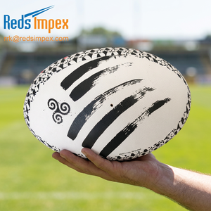 Ballon d'entraînement de rugby personnalisé, caoutchouc synthétique de qualité supérieure, durable, disponible en tailles 3, 4 et 5 pour enfants, jeunes et adultes - Product Image 5