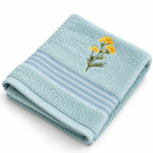 Toalla de Rizo Bordada de Algodón Premium para Limpieza Facial y Corporal - Product Image 6