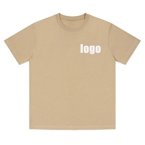 T-shirt à manches courtes et col rond pour homme A2808, style jeune, imprimé, tissu tissé polyester/coton, poids 200 grammes - Product Image 6