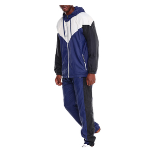 Top Trending Custom Design Unisex Lightweight Hooded Solid Nylon Windbreaker <b>Jacket</b> Pant Streetwear Tracksuit Set Full <b>Zip</b>-<b>Up</b> - Product Image 3