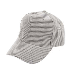 Gorra de béisbol de pana acanalada con relieve, lisa, personalizable, con visera curva, correa ajustable con hebilla, estilo Dad Hat, unisex, para otoño e invierno - Product Image 4