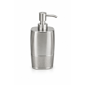 Octagonal Stainless Steel Soap Dispenser Luxury <b>Brushed</b> Nickel Liquid Hand Wash Pump <b>Bottle</b> Faceted Metal Lotion Dispenser - Product Image 2