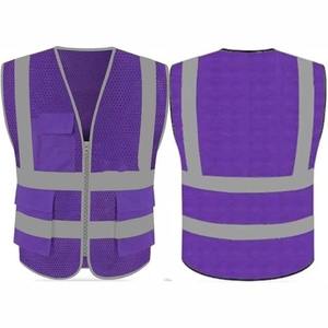 Reflective Safety Clothing Reflective Vest <b>Construction</b> Jacket High Visibility Strip Hi Vis <b>Work</b> Security Safety Vest - Product Image 6