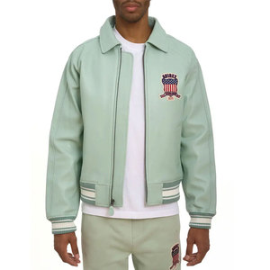 Chaqueta de Cuero Avirex de Primera Calidad para Hombre, Diferentes Colores Disponibles, Tallas Personalizadas, Chaquetas de Cuero Bordadas para Hombre en Oferta - Product Image 1