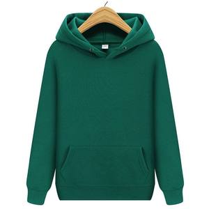Sudaderas con Capucha Deportivas de Color Sólido con Logotipo Bordado Personalizado OEM, Sudaderas con Capucha Casuales para Parejas - Product Image 1