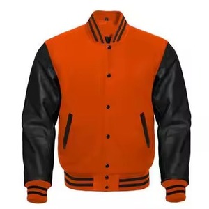 Custom High Quality Unisex Wool <b>Baseball</b> <b>Jacket</b> <b>Men's</b> Varsity Bomber Embroidered Pockets Plus Size Casual Breathable <b>for</b> Winter - Product Image 4