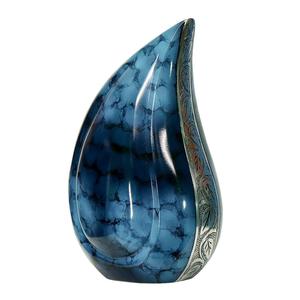 Urna Funeraria de Metal Azul Nube, Diseño Americano, para Cenizas Humanas, Hecha a Mano, para Servicios Funerarios en el Cementerio, en Oferta - Product Image 6