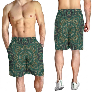 Shorts de Mezclilla con Estampado de Leopardo Colorido para Hombre, Shorts de Playa para Correr, Surf y Natación, de Secado Rápido, Transpirables y Elegantes, Personalizables - Product Image 5