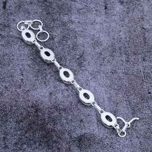 Faceted White Topaz <b>Sterling</b> <b>Silver</b> <b>Bracelet</b> Handmade Gemstone Jewelry Bohemian Women <b>Bracelet</b> Wholesale - Product Image 2