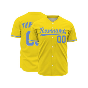 Jersey de Béisbol Personalizado de la Mejor Calidad, Unisex, con Botones, Sublimado, Uniforme de Equipo, Transpirable, Tallas Grandes, Secado Rápido - Product Image 1