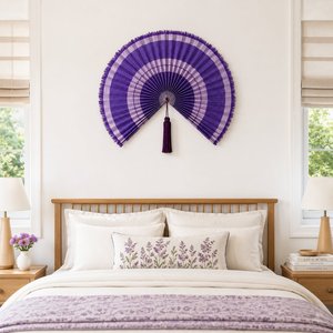 Handmade Bamboo <b>Wall</b> Fan <b>Decor</b> <b>Large</b> Decorative Hanging Fan for Living Room Bedroom Hotel Wedding Event Home Decoration - Product Image 5