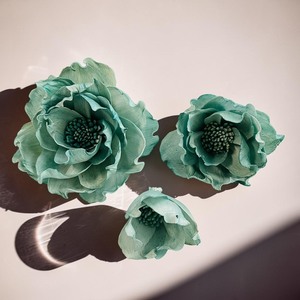 VADEE SOLA WOOD FLOWER Anémone Verte Premium Modèle 001 Artisanat Durable Fait Main 8-8.5cm Magnolia Étoilée - Product Image 4