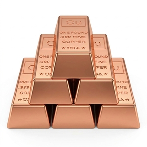 Lingote de Cobre Directo de Fábrica 99.99% Cobre Electrolítico Suministro a Granel Bajo Precio 5MT para Producción de Equipos de Transmisión de Energía - Product Image 1
