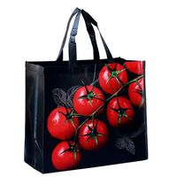 Nouveau sac en non-tissé PP personnalisé avec poignée supérieure, OEM/ODM, sacs à poignée, fermeture éclair, haute qualité, emballage en boîte, motif à pois, taille moyenne, Vietnam